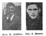 Soldiers – Collins, Edwin & Brown, Stanley – Brothers Meet Ater Six Years